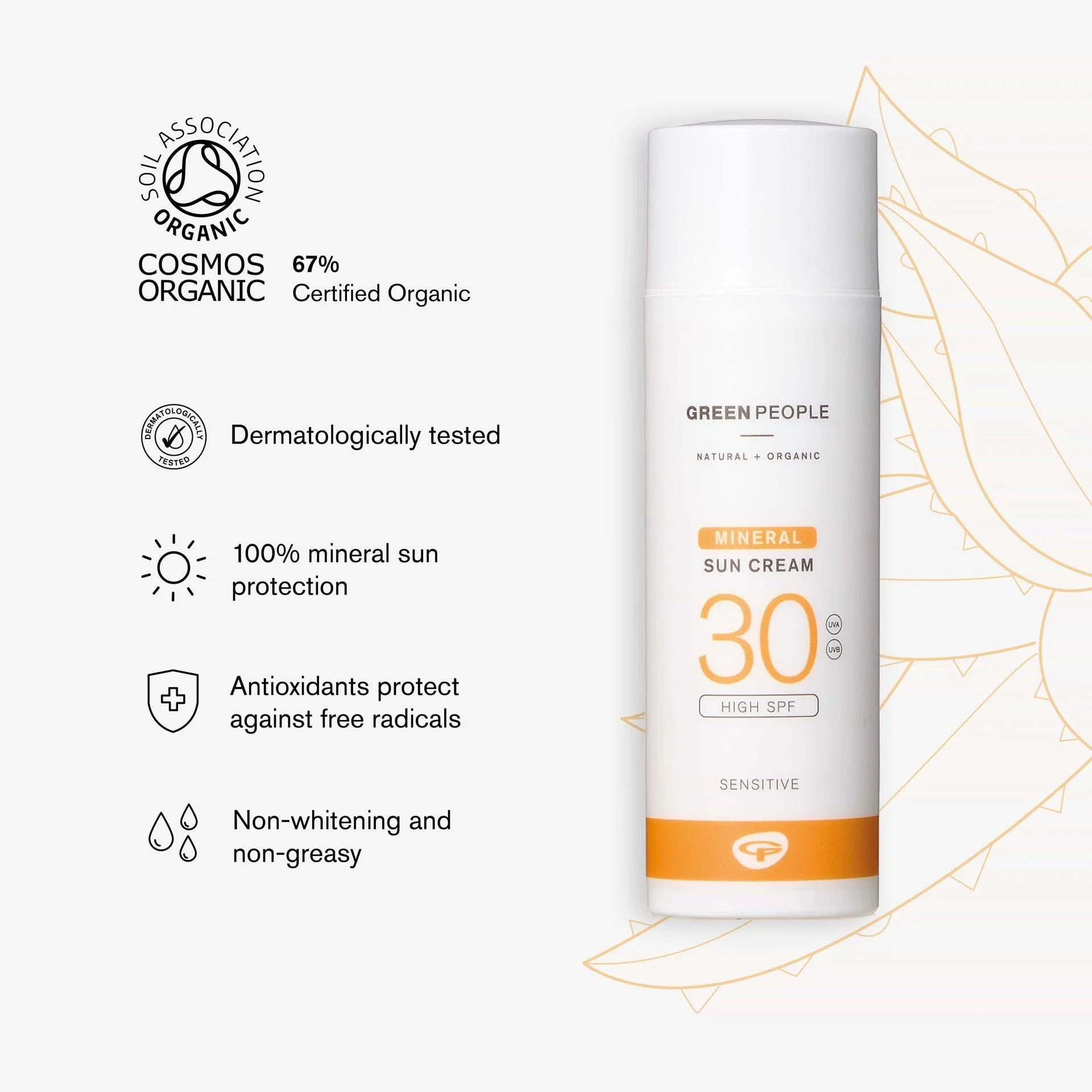 Green People - Scent Free Mineral Sunscreen - SPF30 - Image 4